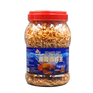 南极鳞虾龙鱼血鹦鹉地图花罗汉鱼食干虾饲料营养增色脱壳去皮虾干