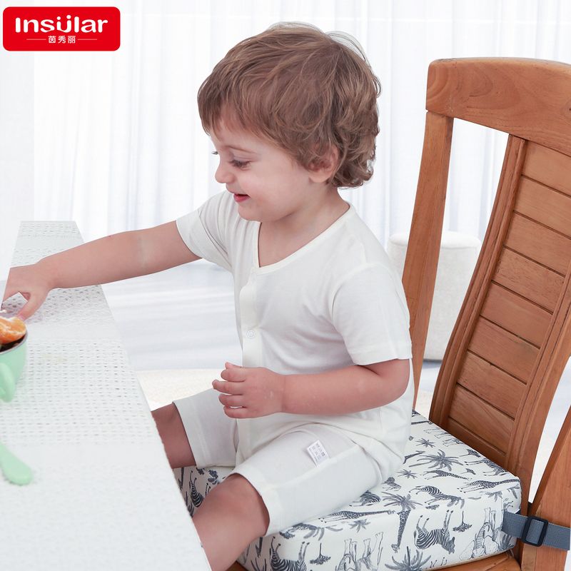 茵秀丽便携式防水儿童座椅增高座垫宝宝吃饭餐椅海绵增高坐垫跨境