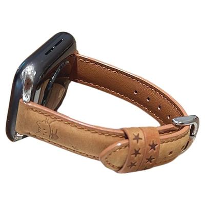 适用iwatch表带猫咪真皮小蛮腰