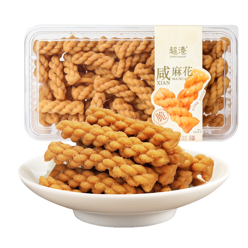 超港手工咸味小麻花小吃传统甜味