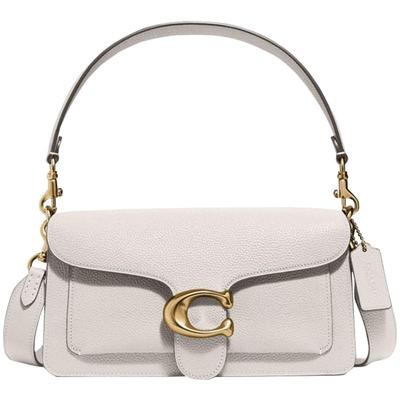 COACH/蔻驰女士经典款TABBY系列26号单肩包斜挎包白色通勤
