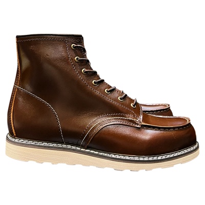 中帮手工工装机车靴男款潮流时尚