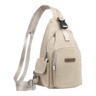 捷朗仕新款胸包女士斜挎包防水单肩女包休闲包运动双肩背包胸前包