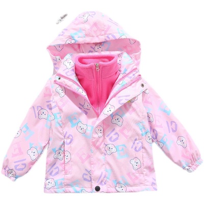 三合一新款加绒加厚可拆卸冲锋衣