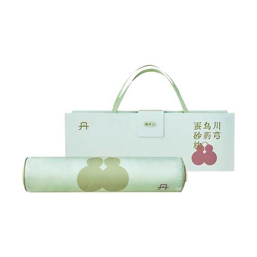 真不二蚕砂枕头桑蚕丝真丝枕亲肤护颈椎枕睡眠家用圆枕节日礼物