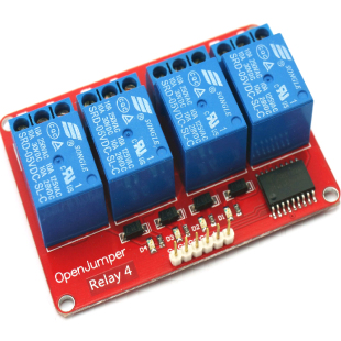 4路继电器模块 四路继电器 继电器模块组 适用于Arduino