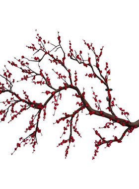 仿真梅花干树枝客厅壁挂落地装饰