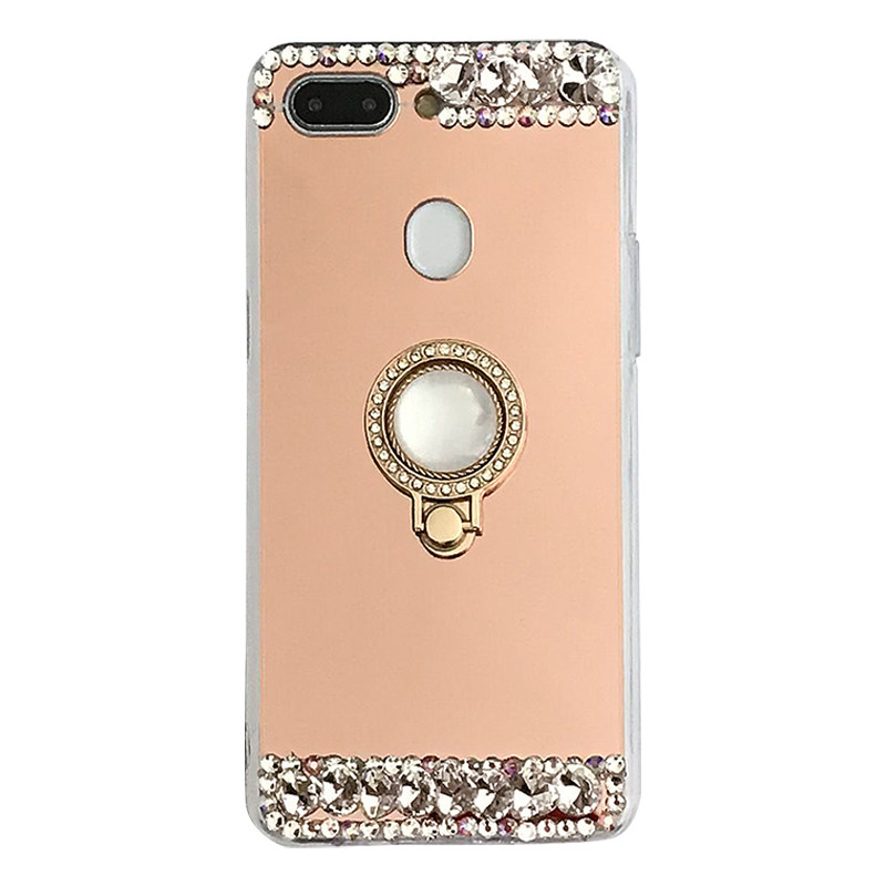 苹果17ProMax手机壳带钻石奢华iPhone16带镜子个性15plus女款水钻13mini潮14适用于12补妆防摔镜
