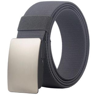 男士松紧弹力腰带加厚编织帆布皮带男年轻人百搭休闲工装牛仔裤带
