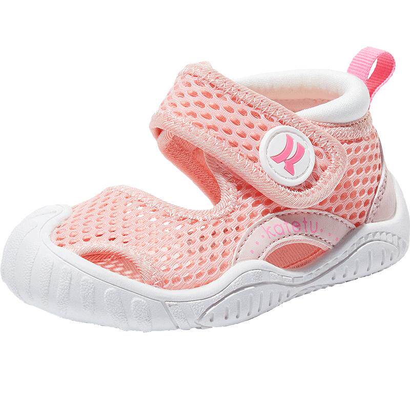 卡特兔宝宝夏季凉鞋男童沙滩鞋儿童鞋子女童学步软底小童机能鞋