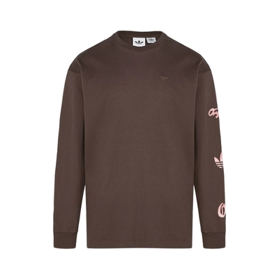 adidas阿迪达斯三叶草棉质运动长袖T恤2026春男大LOGO上衣KR5045