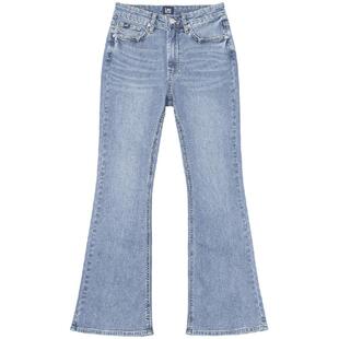 【张凌赫代言】Lee凉凉裤426修身高腰微喇浅蓝轻薄女牛仔裤A08054