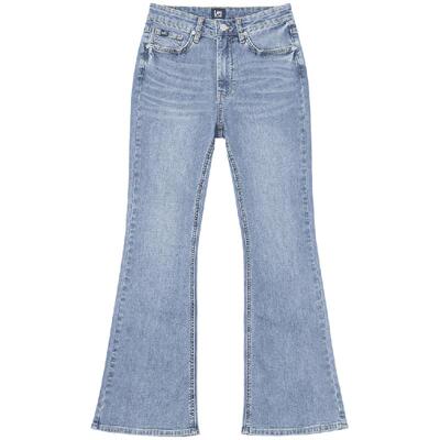 【张凌赫代言】Lee凉凉裤426修身高腰微喇浅蓝轻薄女牛仔裤A08054