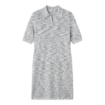 【芮动系列】Laurel劳芮银河灰棉麻polo针织裙LWL362M11600