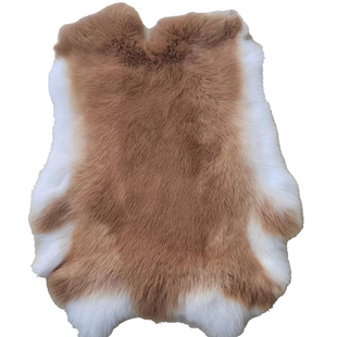 冬季獭兔皮整张皮毛一体护膝坐垫面料内胆辅料袖口鞋垫马甲服装