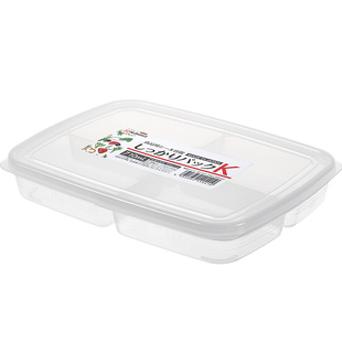 日本进口备菜分格盒子宝宝辅食盒食品级冰箱冷冻室冻肉分装保鲜盒