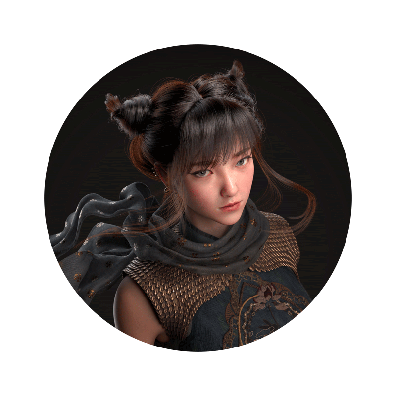 Maya/ZBrush教程高精写实CG女性角色制作刺客少女刺绣材质视频课