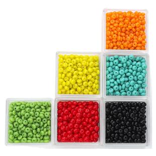 彩色玻璃本色飞碟散珠DIY手工串珠发簪项链手链耳环饰品配件材料
