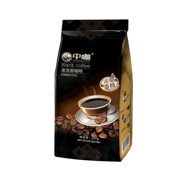 中咖速溶纯黑咖啡粉包邮