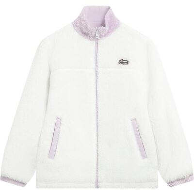 李宁童男女同款拼接休闲外套