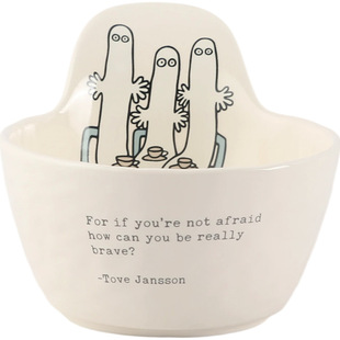 moomin姆明陶瓷碗家用米饭碗高颜值面碗儿童碗手把碗赵露思同款碗