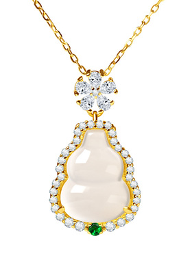 宫里上新聚禄生财天然玉髓项链