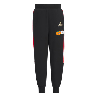 Adidas阿迪达斯童装龙年限定款加绒加厚男女小童束脚运动裤JF3877