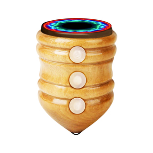 发光旋转陀螺80后怀旧冰嘎成人健身抽陀螺鞭绳子老式木头玩具儿童