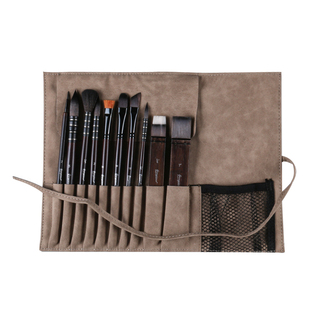 乔尔乔内水彩笔10支套含绒布笔袋初学新手绘画美术生水粉丙烯笔刷