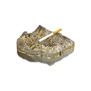 ins北欧冰山轻奢家用客厅办公室创意个性时尚潮流装设玻璃烟灰缸