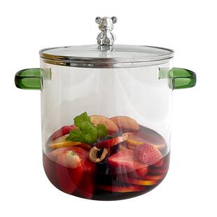 透明高硼硅玻璃锅电陶炉明火专用煮锅汤锅耐高温养生锅炖盅