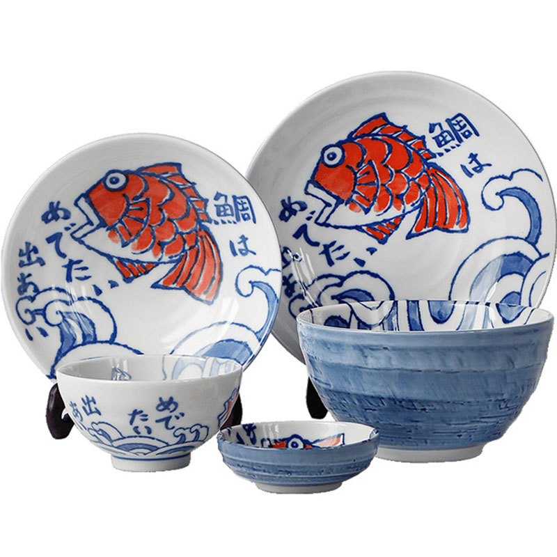 进口美浓烧日式和风手绘家用餐具