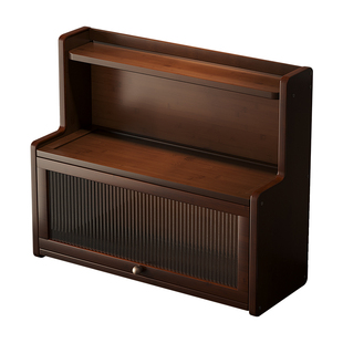 杯子收纳置物架咖啡机专用收纳柜高级感轻奢防尘杯架马克杯展示架