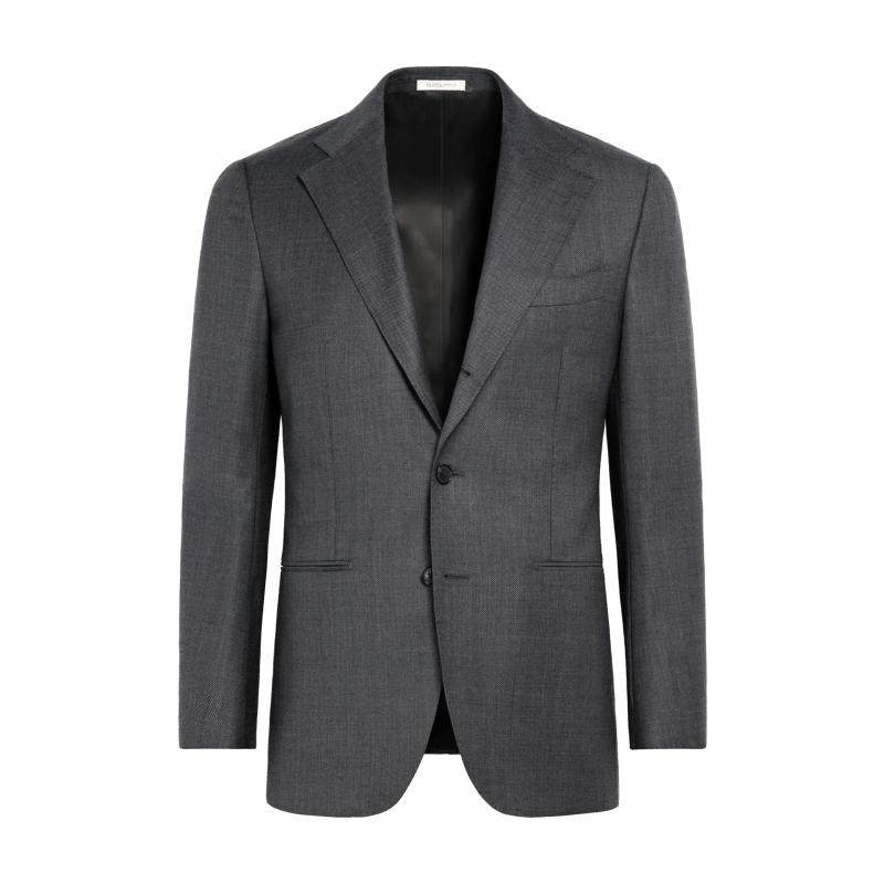 【天猫专享】奥莱SUITSUPPLY深灰色S130支羊毛外套男士西装上衣
