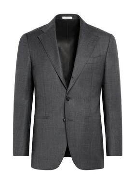 Suitsupply深灰色S130支羊毛西服