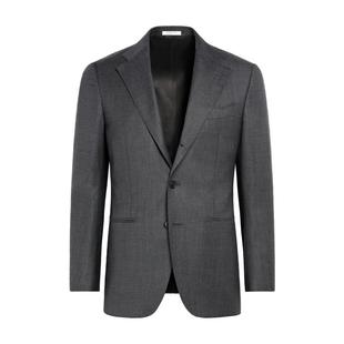 【天猫专享】奥莱SUITSUPPLY深灰色S130支羊毛外套男士西装上衣