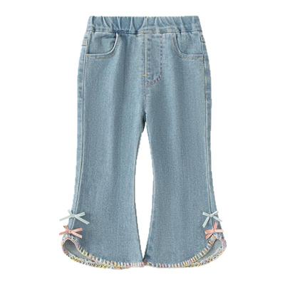 女童裤子秋季新款女宝宝牛仔裤