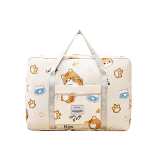 可爱短途手提收纳旅行袋轻便大容量女旅游可套宽拉杆行李箱附加包