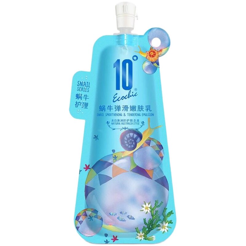 10度ecochic 蜗牛弹滑嫩肤乳补水保湿深层滋养肌肤紧致修护乳液
