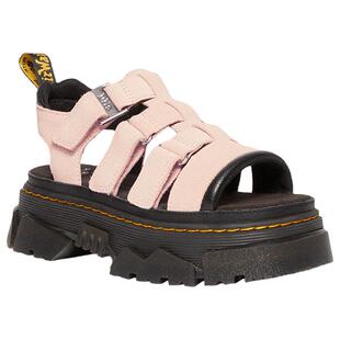 Dr.Martens马丁Mattison 3S夏季舒适粉色增高小厚底罗马凉鞋