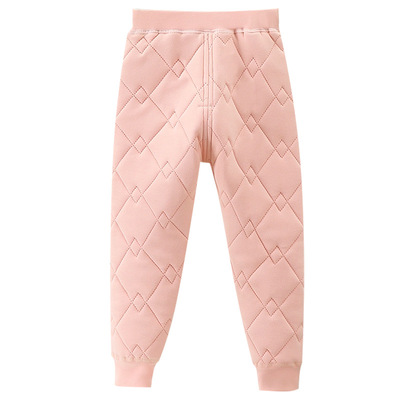 儿童保暖上衣裤秋冬校服神器男女童夹棉加厚棉衣裤打底内胆棉袄套