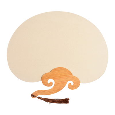 空白古风扇子宣纸扇面圆扇团扇