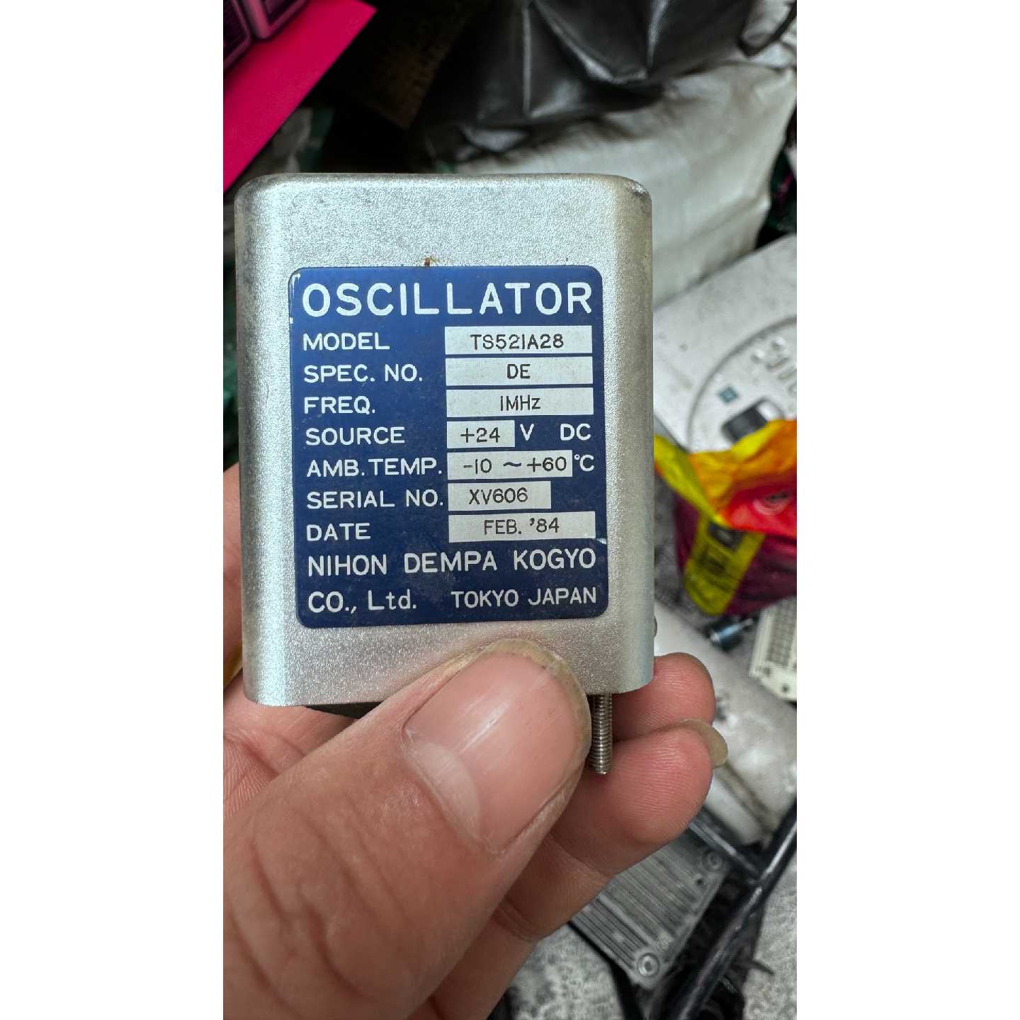 议价日本OSCILLATOR1MHz晶体继电器晶振24v供可维修