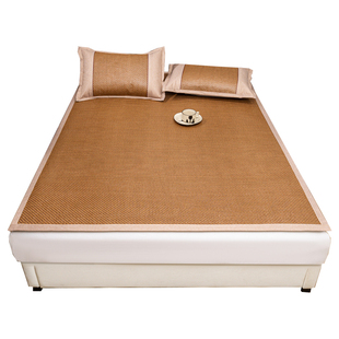 夏季冰丝凉席2025新款竹席双面软席子草席四季通用家用可折叠藤席