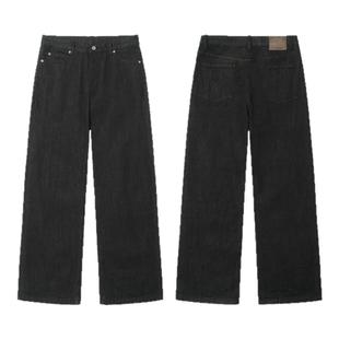 CELL AGING 牛王01石墨黑经典红边赤耳14oz重磅原色牛仔直筒长裤