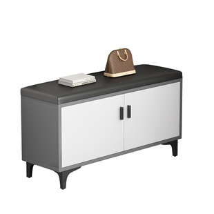 鞋柜家用门口可坐式换鞋凳鞋架一体简约入户穿鞋凳子宿舍出租屋用