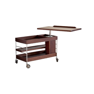 grado格度|云逸小推车中古风可升降可移动茶几客厅移动收纳小边几