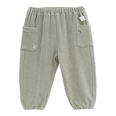 whitewheat卡通图案秋季长裤