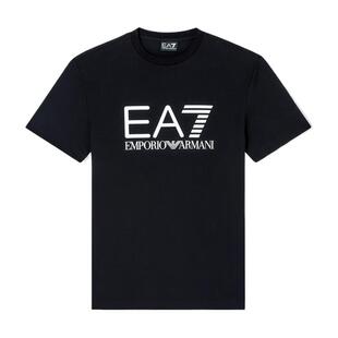 EMPORIO ARMANI/阿玛尼EA7/26春新款男士纯棉圆领短袖印花重磅T恤