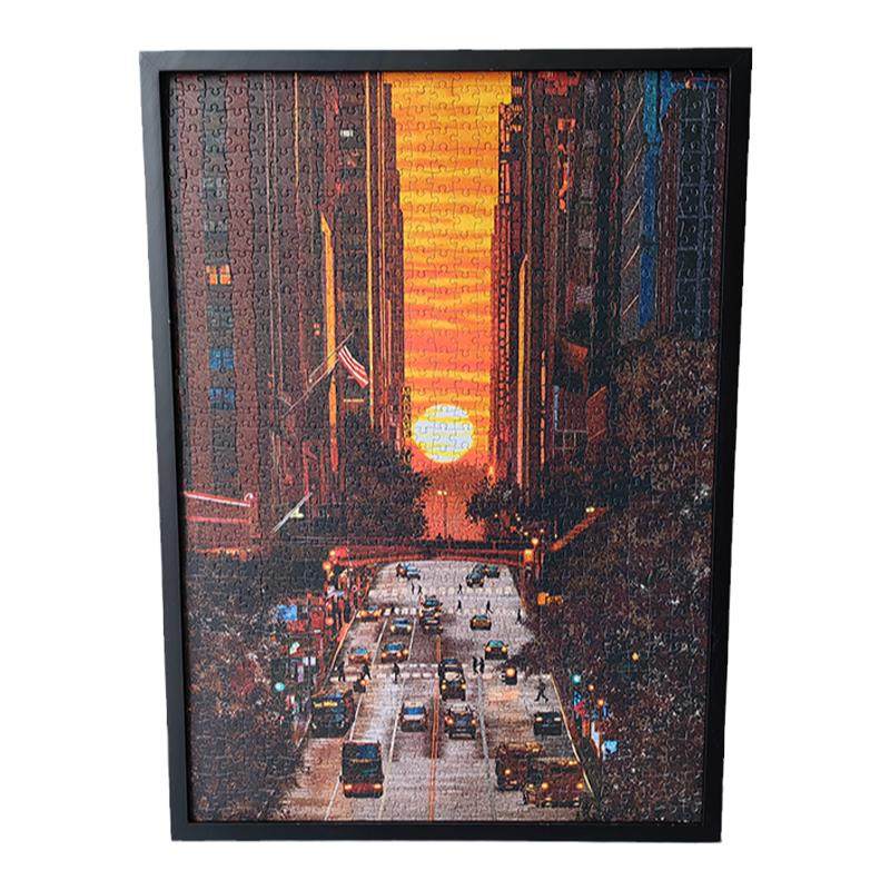 Comitok曼哈顿悬日成人拼图1000片艺术潮玩纸质蓝卡减压玩具分区